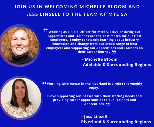 Welcome to team mteSA - Michelle Bloom and Jess Linsell